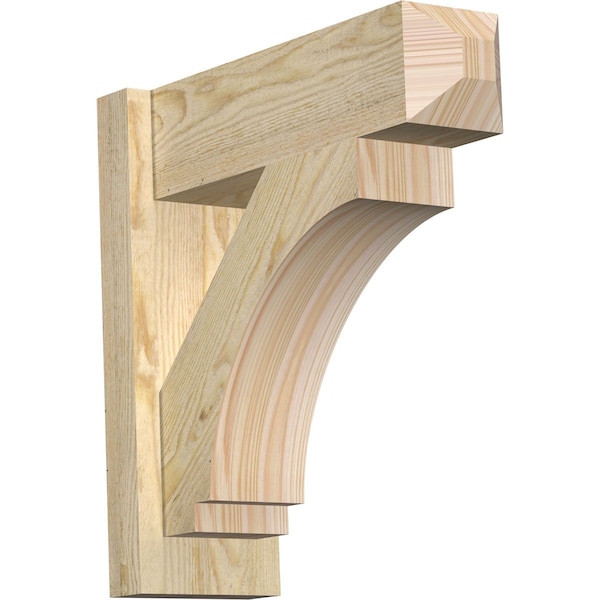 Ekena Millwork Imperial Rough Sawn Craftsman Outlooker, Douglas Fir, 6"W x 18"D x 18"H OUT06X18X18IMP04RDF - main